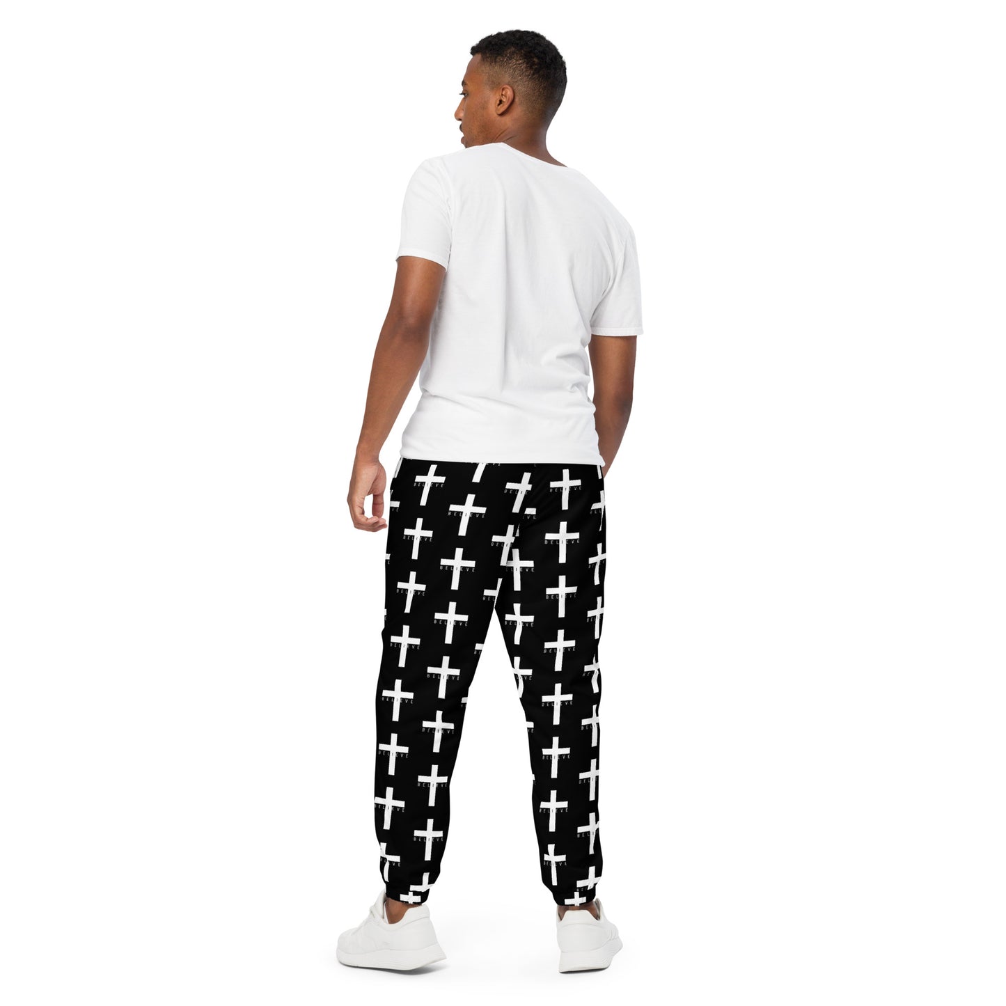 I Believe Black Unisex track pants