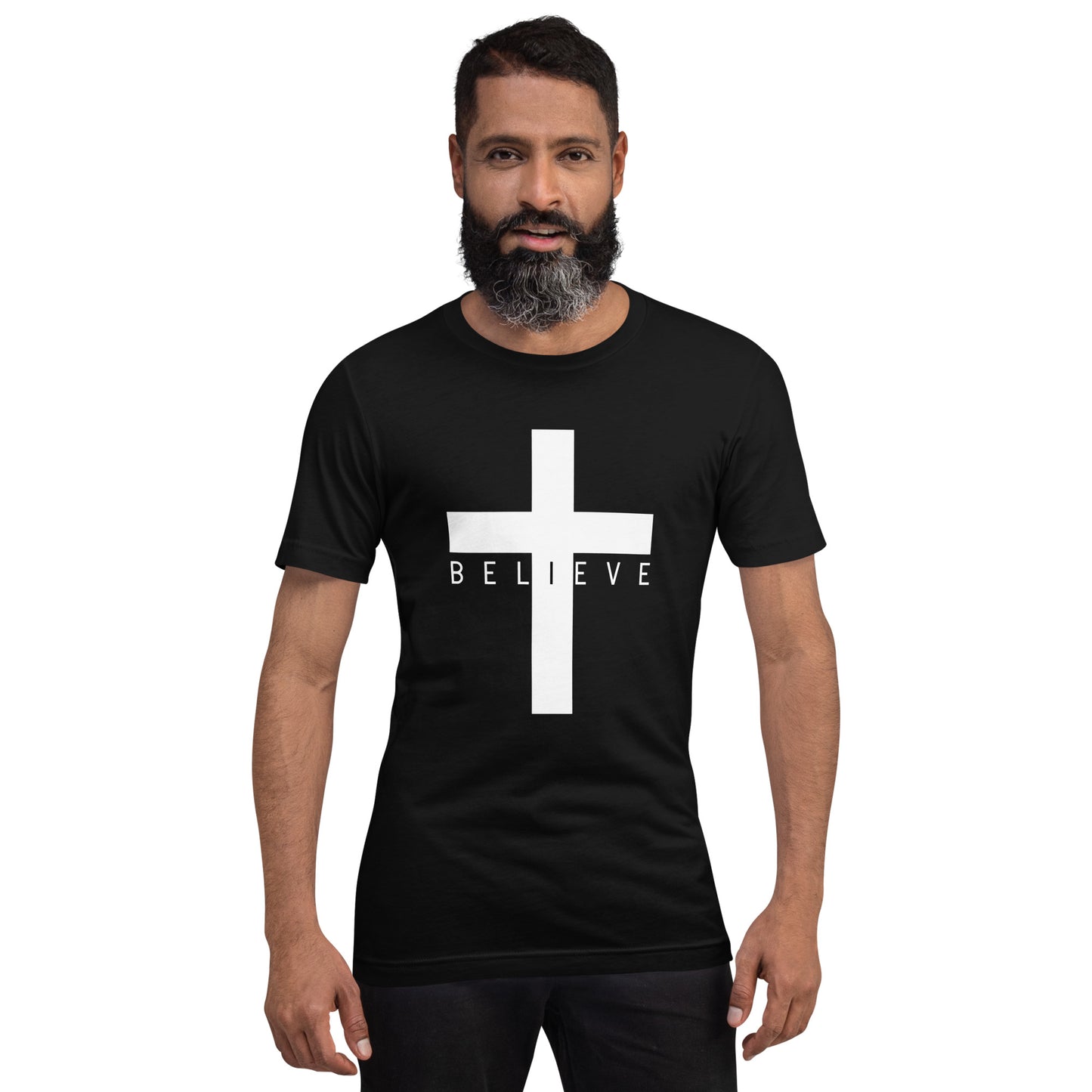 IBELIEVE black t-shirt