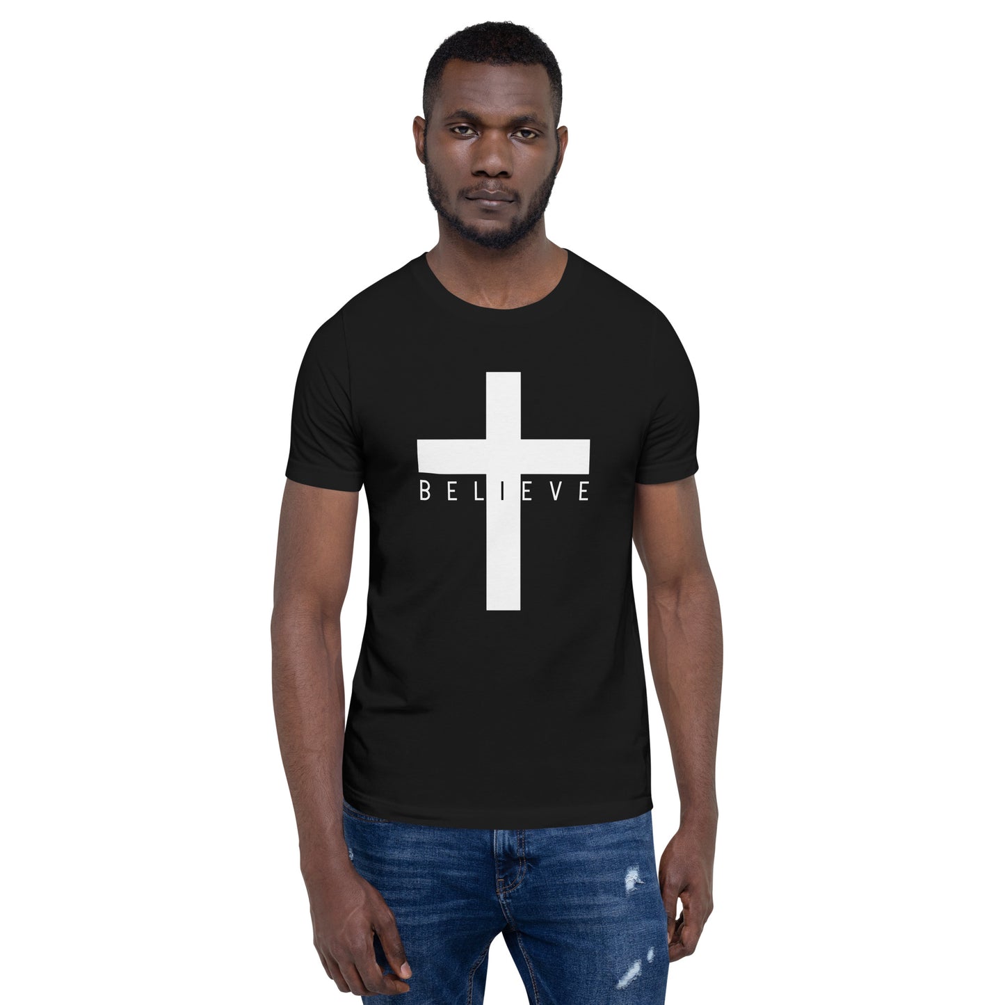 IBELIEVE black t-shirt