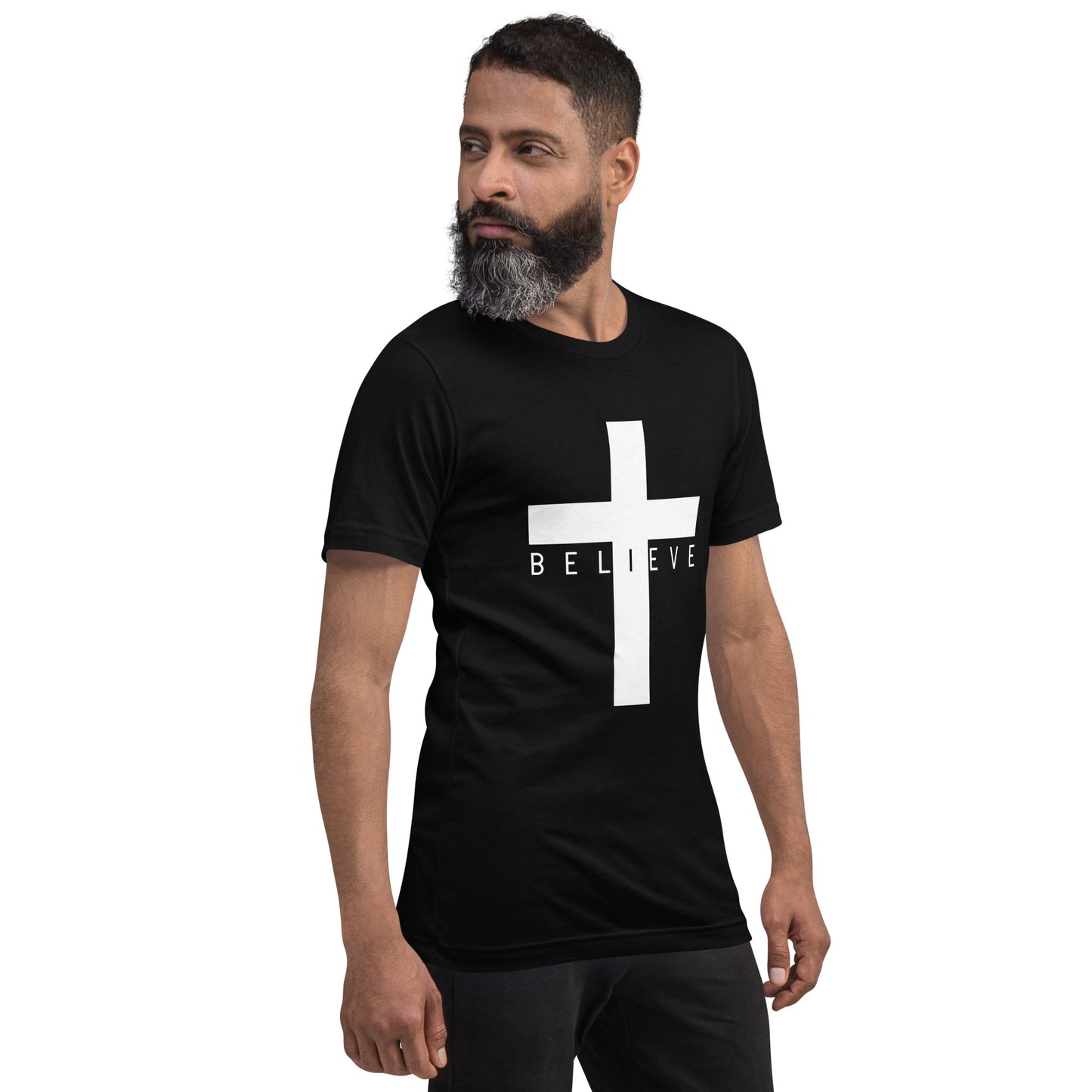 IBELIEVE black t-shirt