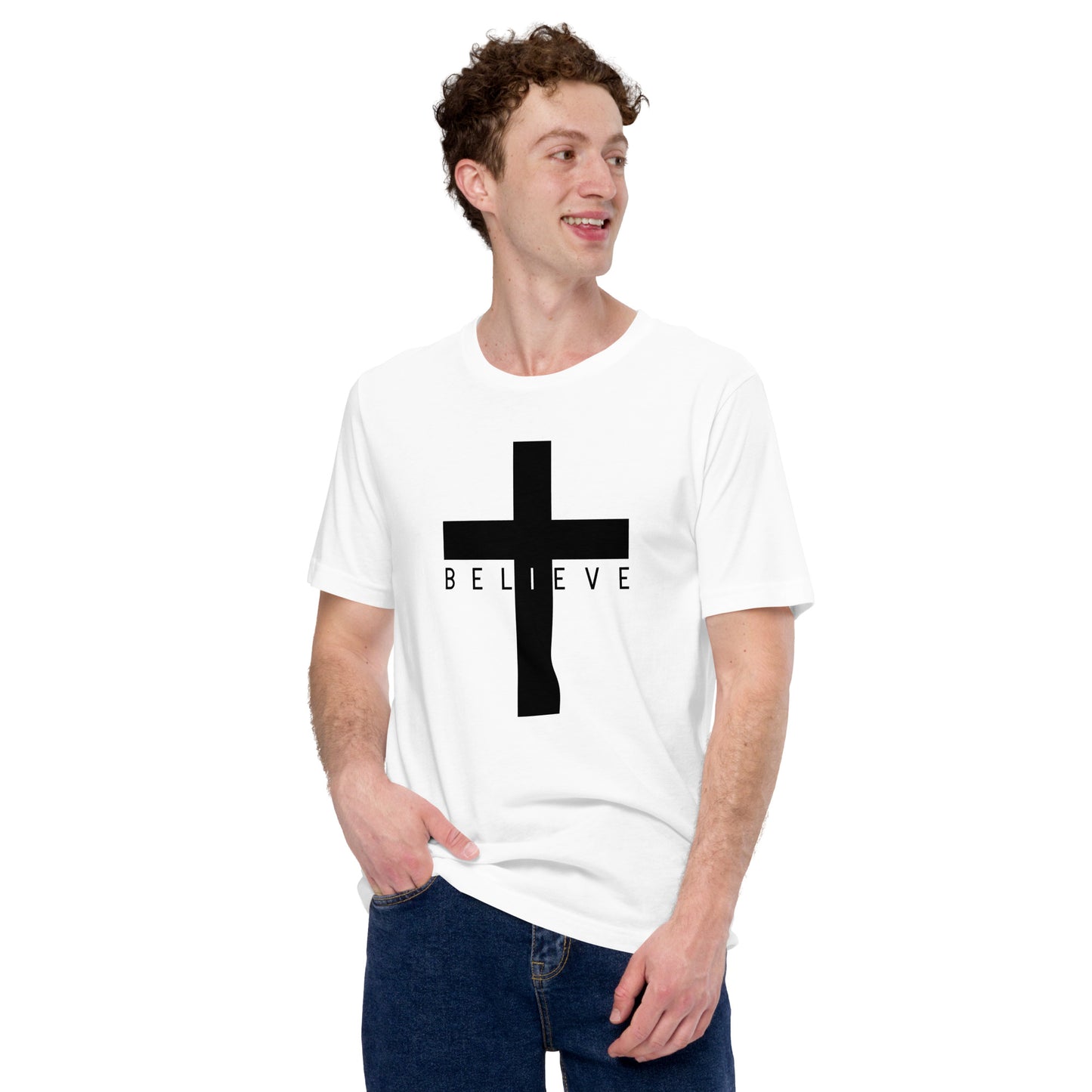 IBELIEVE White t-shirt