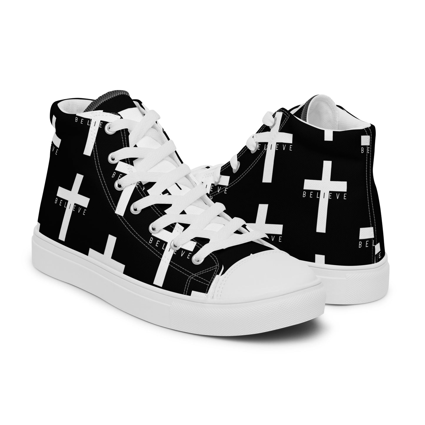 Women’s high top canvas shoes